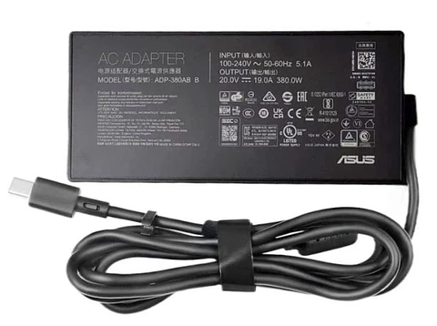 Cargador Original Asus 380W 20v 19A Rog Strix G18 G815 Pin rectangular