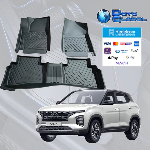 Pisos Calce  Perfecto 3D Para Hyundai New Creta 2024-2026