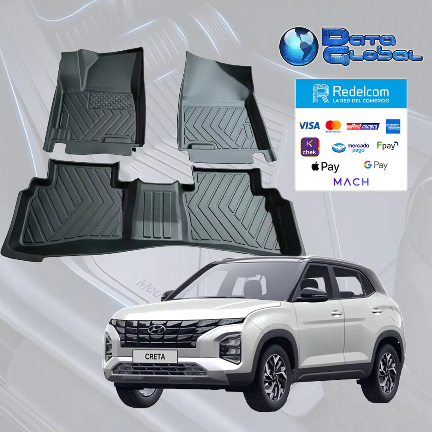 Pisos Calce  Perfecto 3D Para Hyundai New Creta 2024-2026 1