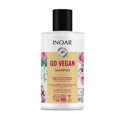 Shampoo Go Vegan Cachos con aceite de ricino y rosa mosqueta 300ml