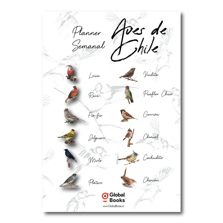 Planner Semanal Aves de Chile - Digital Imprimible 3