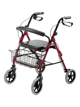 ANDADOR 4 RUEDAS CON CANASTO