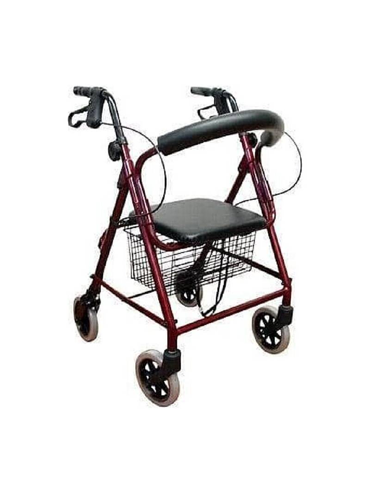ANDADOR 4 RUEDAS CON CANASTO 2