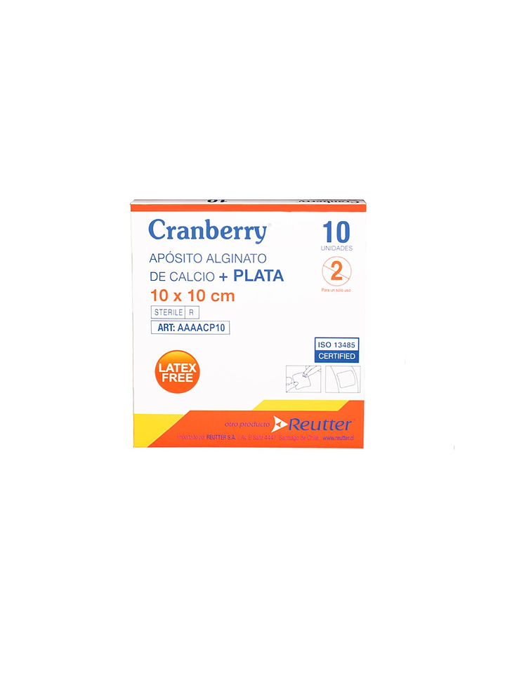 ALGINATO DE CALCIO + PLATA LAMINA 10X10 1