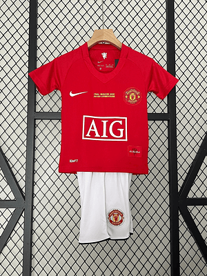 MANCHESTER UNITED ESPECIAL FINAL CHAMPHIONS LEAGUE I 07/08 CONJUNTO INFANTIL (RETRO)