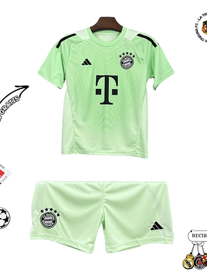 BAYERN MUNICH VERDE 25/26 CONJUNTO INFANTIL
