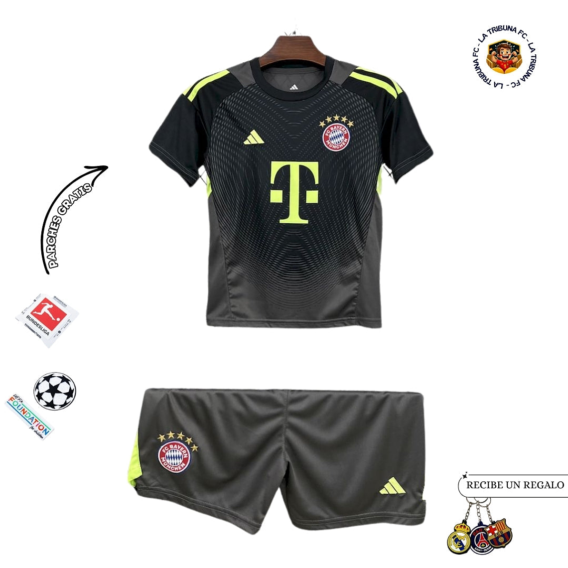 BAYERN MUNICH III PORTERO 25/26 CONJUNTO INFANTIL 1