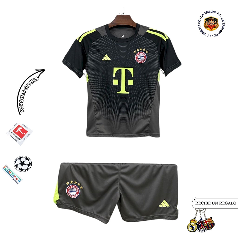 BAYERN MUNICH III PORTERO 25/26 CONJUNTO INFANTIL 1