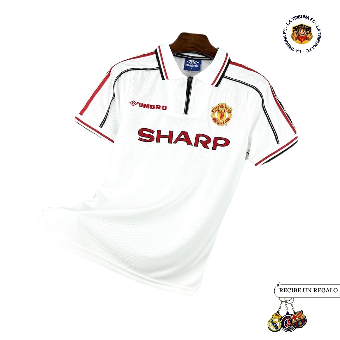 MANCHESTER UNITED 98/99 BLANCO HOMBRE (RETRO) 1