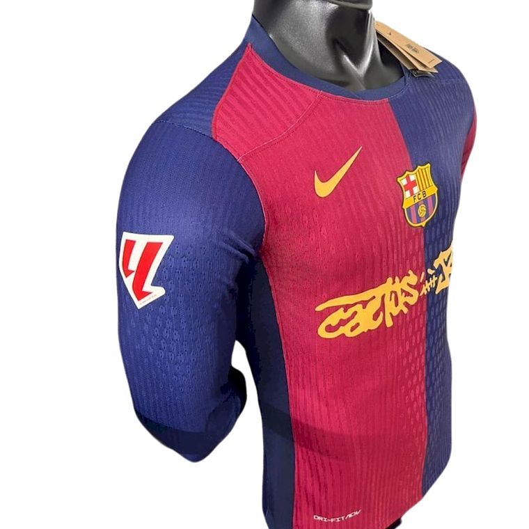 BARCELONA x TRAVIS SCOTT CACTUS JACK 2025 EDICIÓN LIMITADA VERSION JUGADOR (MANGA LARGA) 2