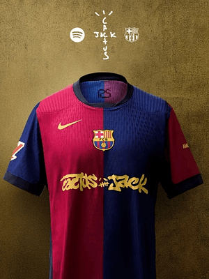 BARCELONA x TRAVIS SCOTT CACTUS JACK 2025 EDICIÓN LIMITADA VERSION JUGADOR