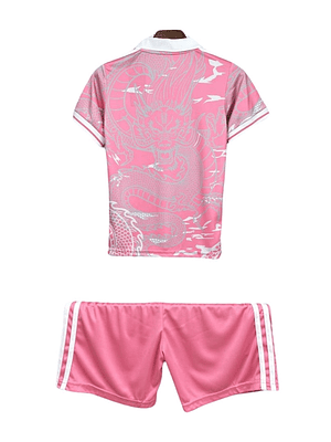 REAL MADRID EDICIÓN ESPECIAL ROSADO 25/26 CONJUNTO INFANTIL