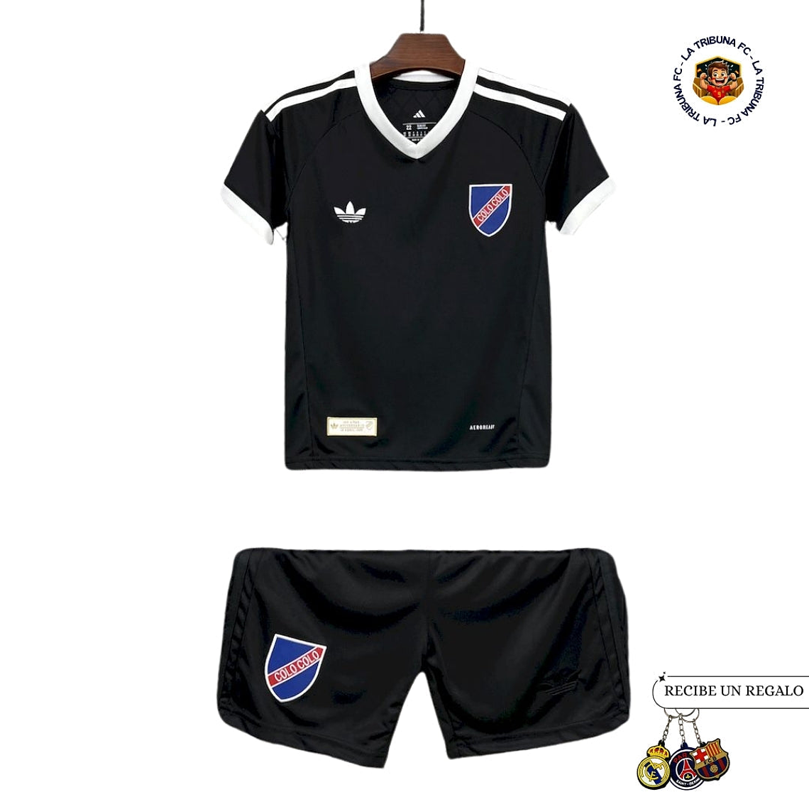 COLO COLO 100° AÑOS EDICIÓN ESPECIAL BLACK 25/26 CONJUNTO INFANTIL 1