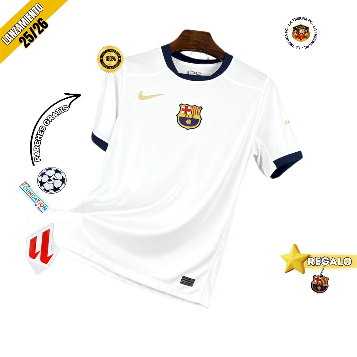 BARCELONA BLANCA 25/26 HOMBRE LANZAMIENTO 1