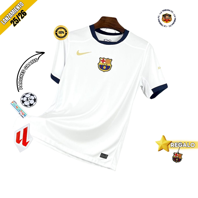 BARCELONA BLANCA 25/26 HOMBRE LANZAMIENTO 1