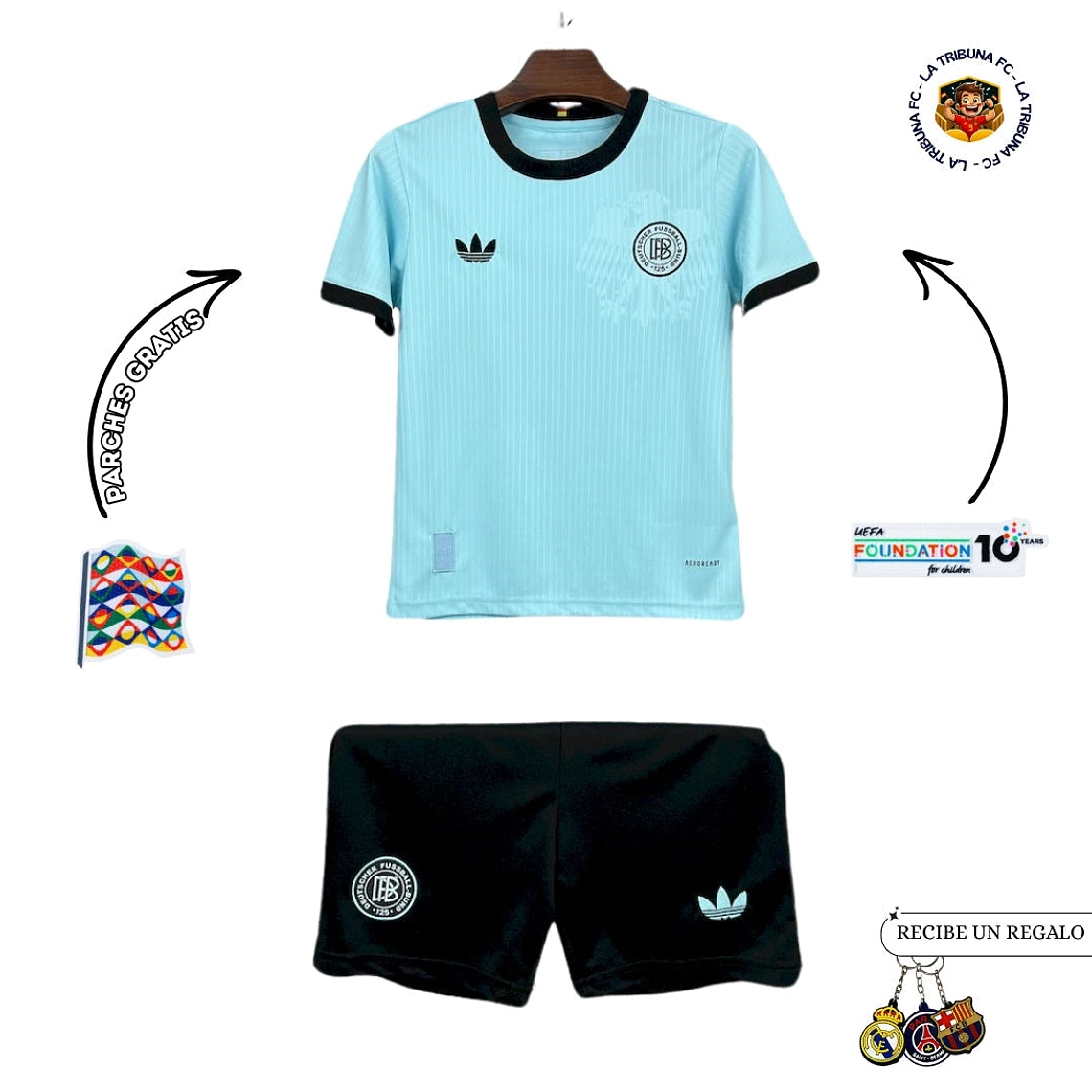 ALEMANIA 125 ANÕS EDICIÓN ESPECIAL AZUL 25/26 CONJUNTO INFANTIL 1