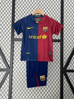 BARCELONA I 08/09 CONJUNTO INFANTIL (RETRO)