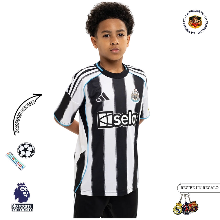 NEWCASTLE UNITED I 25/26 CONJUNTO INFANTIL 1