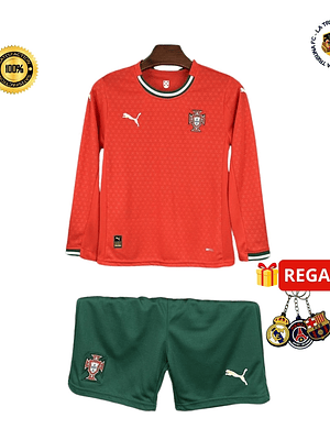 PORTUGAL I 25/26 CONJUNTO INFANTIL (MANGA LARGA)