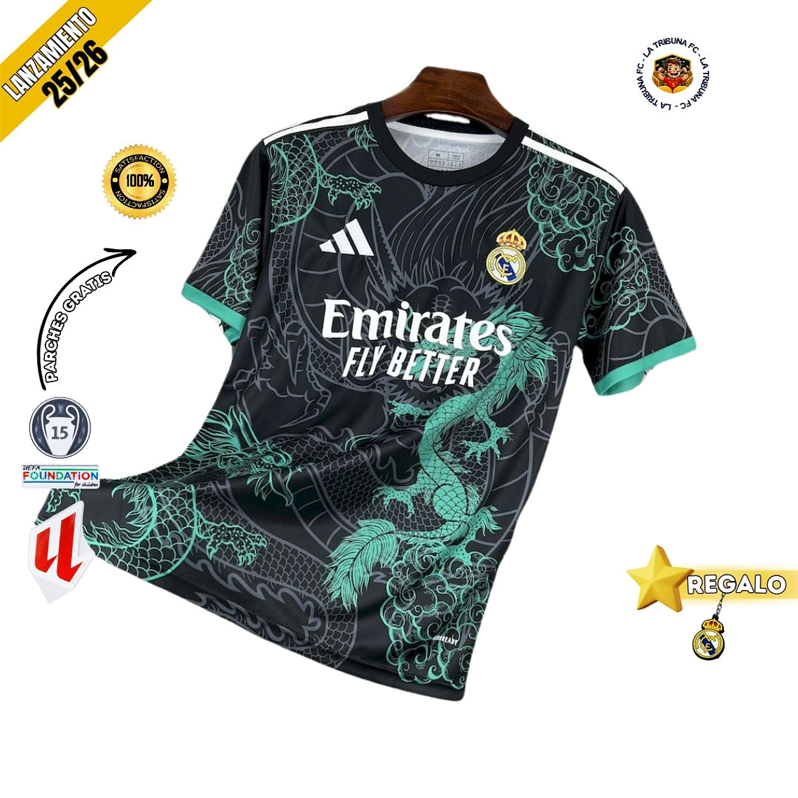 REAL MADRID EDICIÓN ESPECIAL NEGRO Y VERDE 25/26 HOMBRE 1