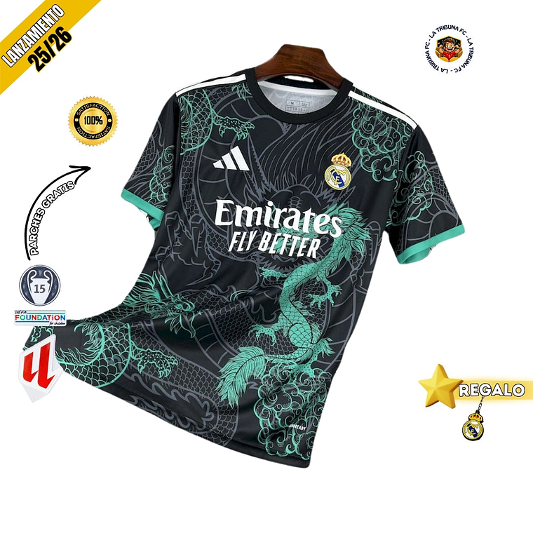 REAL MADRID EDICIÓN ESPECIAL NEGRO Y VERDE 25/26 HOMBRE 1