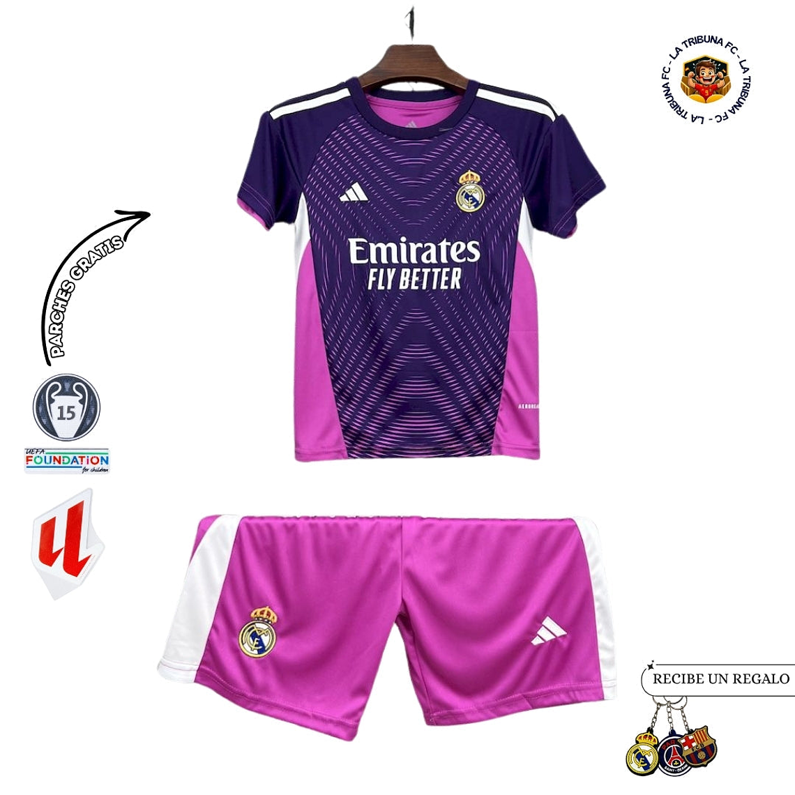 REAL MADRID PORTERO I 25/26 CONJUNTO INFANTIL 1