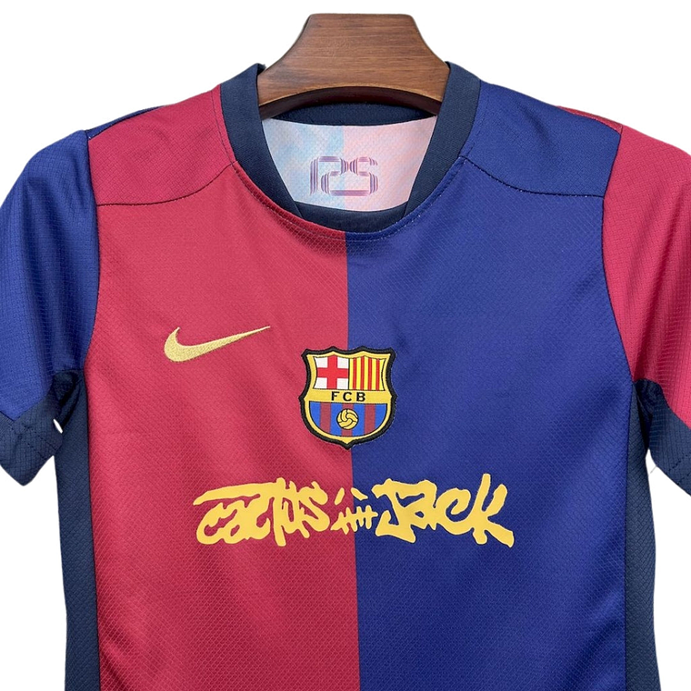 BARCELONA x TRAVIS SCOTT CACTUS JACK 2025 EDICIÓN LIMITADA CONJUNTO INFANTIL 3