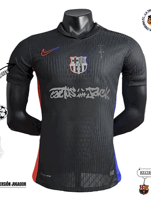 BARCELONA x TRAVIS SCOTT CACTUS JACK NEGRA 2025 EDICIÓN LIMITADA VERSION JUGADOR