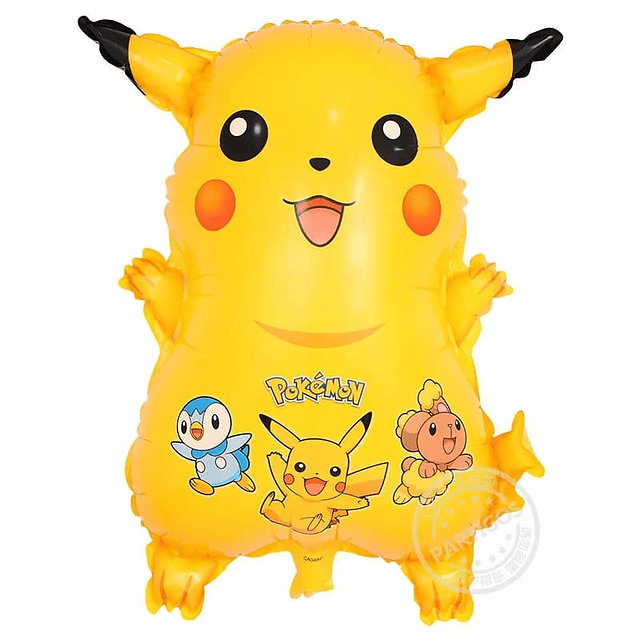 1 Globo Pikachu Metalizado - Pokemon