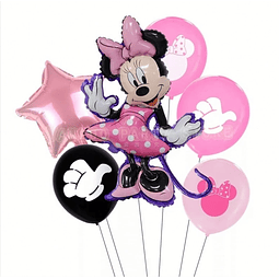 Pack 6 Globos Minnie