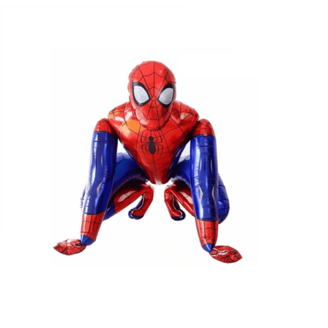 Pack 1 Spiderman Metalizado 3D + 12 Globos Diseños Surtidos