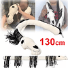 Peluche Long Horse - Cabeza Caballo Blanco Largo - 130 Cm