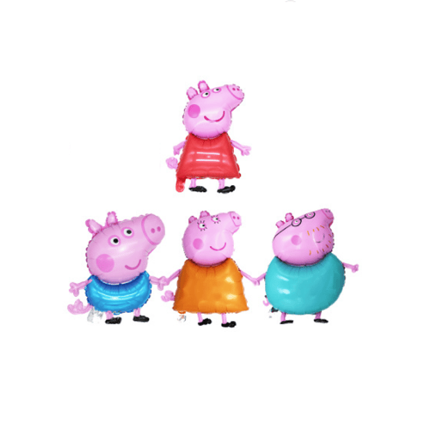 Pack 8 Metalizados Familia Peppa Pig