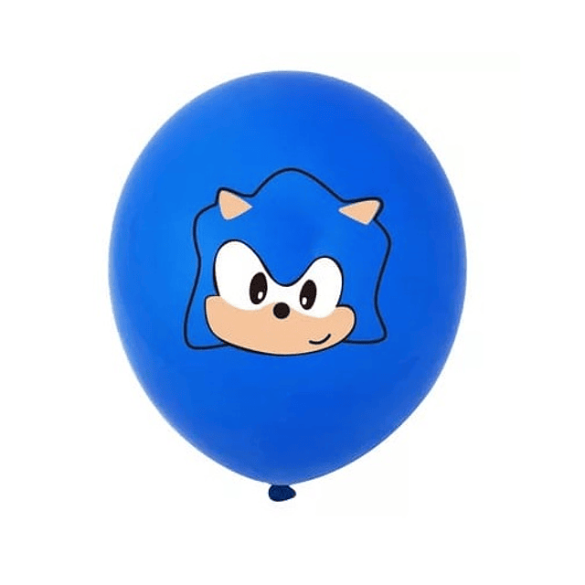 20 Globos Sonic Diseños Surtidos