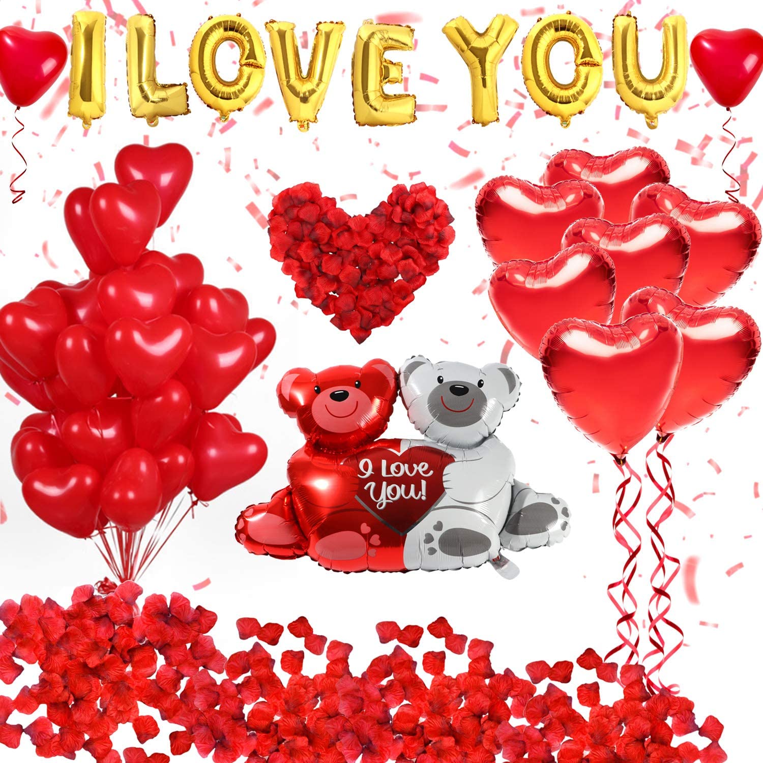 Corazón LEGO® Te amo o I Love You para San Valentín