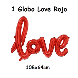 1 Globo Metalizado "LOVE"
