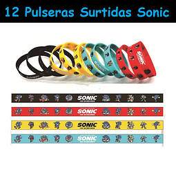 12 Pulseras Silicona Sonic