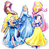 Pack 5 Metalizados Princesas