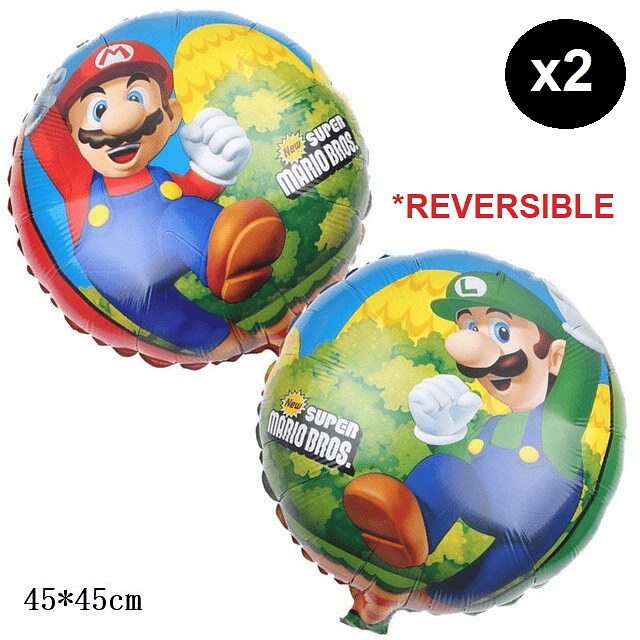 Pack Cumpleaños Mario Bros y Luigi