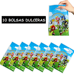 Set 10 Bolsas Dulceras Sonic