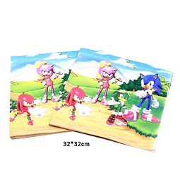 Set 20 Servilletas Sonic