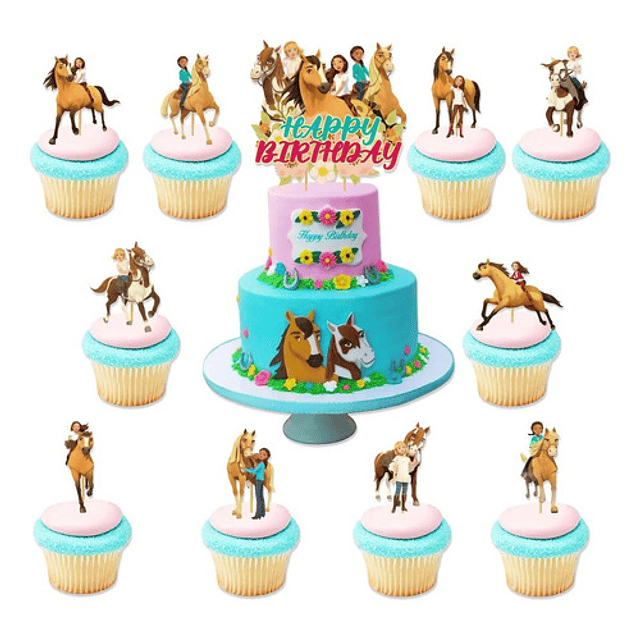 Pack Cumpleaños Película Caballo Spirit Niño - Globifiesta