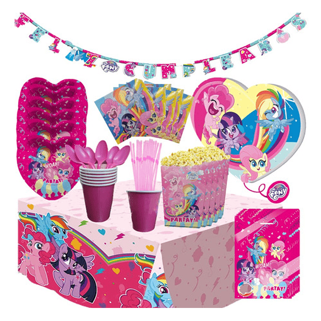 Set Cumpleaños My Little Pony x6