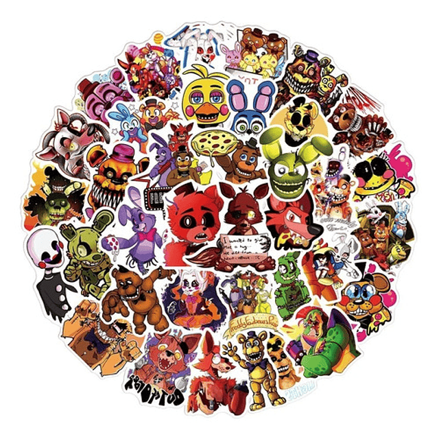 50 Stickers Fnaf Decoracion Sorpresas