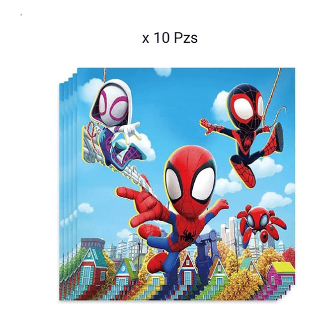 Pack Cotillon Spiderman x10