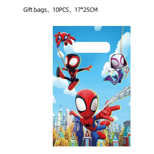 Pack Cotillon Spiderman x10