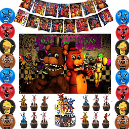 Set Globos Fnaf con Fondo