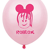 12 Globos Látex Diseños Surtidos Cumpleaños Roblox