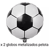 Pack Globos Cotillon Futbol X10 Topper Piñata #2