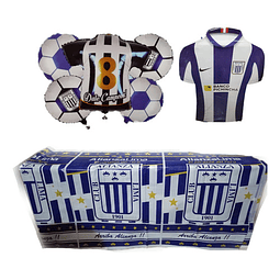 Pack Decoración Futbol Globos Piñata Alianza Lima